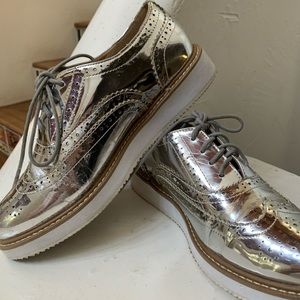 Silver shoes